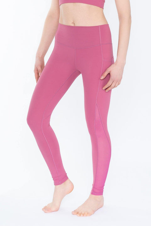 Leggings with Mesh Sides and Pockets