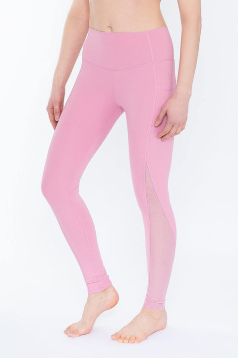 Leggings with Mesh Sides and Pockets