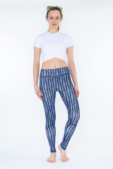 Patterned Leggings with Pixel Print