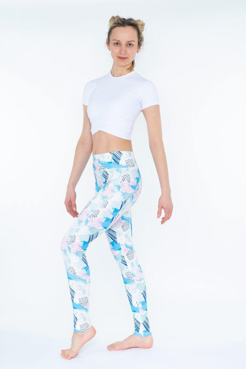 Leggings with Abstract Art Print
