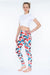 Patterned Leggings with Bold and Bright Print - baiiad