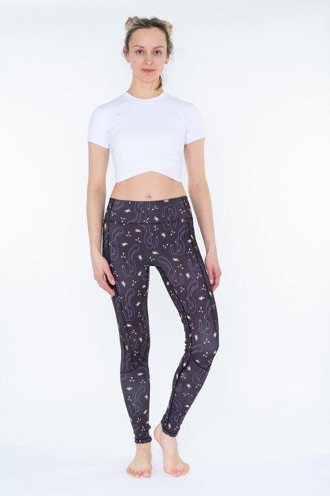 Patterned Leggings with Bunny Print