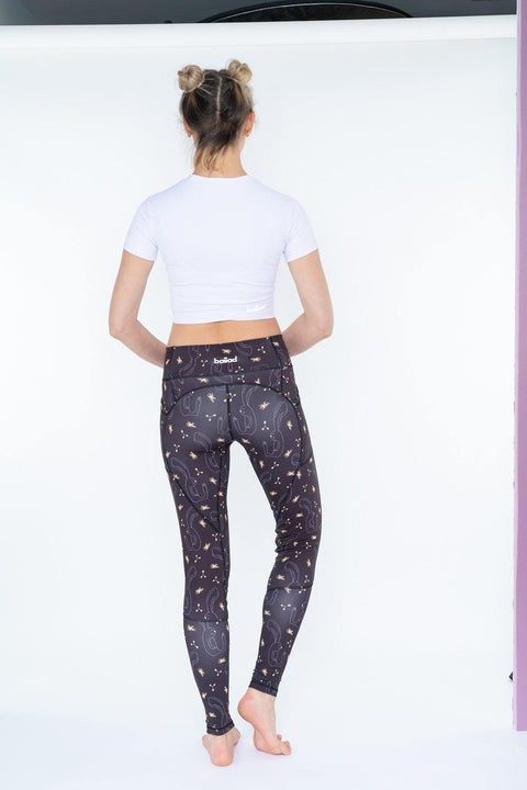 Patterned Leggings with Bunny Print - baiiad